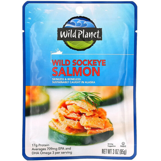 Консервы Wild Planet лосось нерка, 85 г