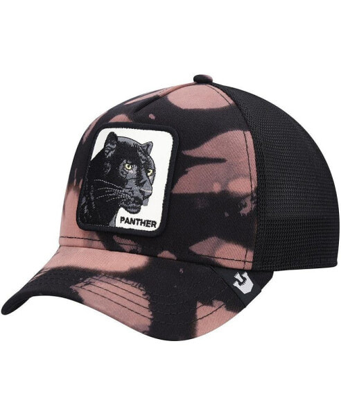 Men's Black Acid Panther Trucker Snapback Hat