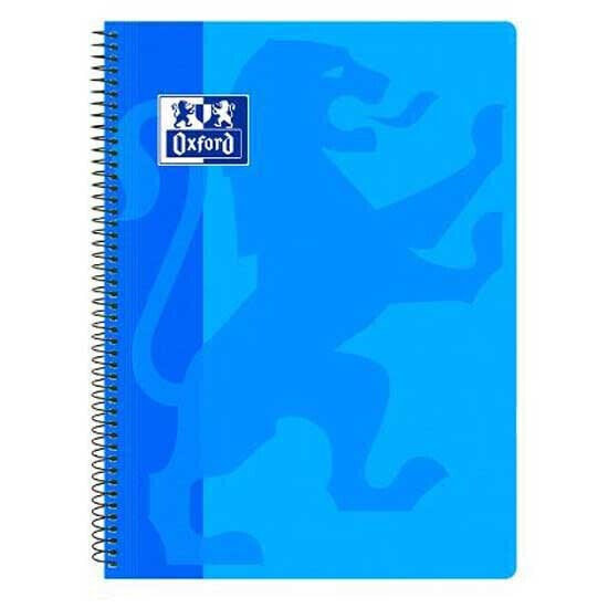 OXFORD Spiral notebook school classic cover polypropylene folio 80 sheets square 4 mm with margin