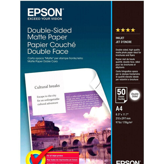 EPSON Double Side Matte Paper A4 50 Sheets 178gr