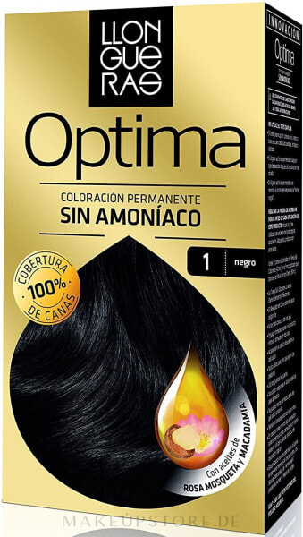 Permanente Haarfarbe - Llongueras Optima Hair Colour 1