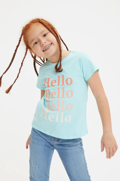 Kız Çocuk Regular Fit Fırsat Ürünü Kısa Kollu Tişört