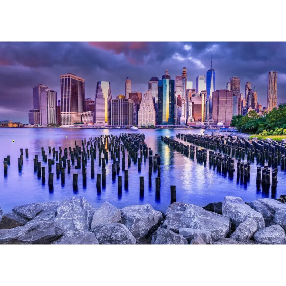 Puzzle Bewölkter Himmel über Manhattan