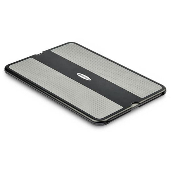 StarTech.com Lap Desk - With Retractable Mouse Pad - Notebook stand - Black - Grey - Plastic - Silicone - 33 cm (13") - 38.1 cm (15") - CE - TAA - REACH - RoHS