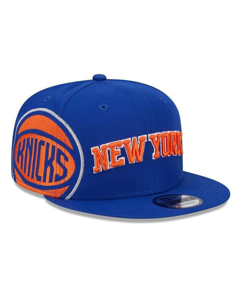 Men's Blue New York Knicks Side Logo 9FIFTY Snapback Hat