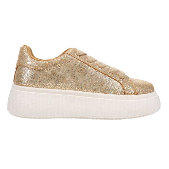 Dirty Laundry Record Metallic Platform Womens Gold Sneakers Casual Shoes GRPB21