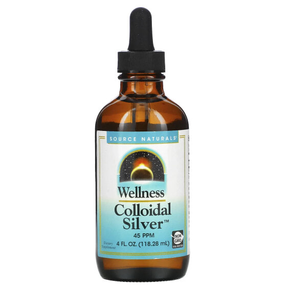 Wellness Colloidal Silver, 45 PPM, 4 fl oz (118.28 ml) (22.5 PPM per Tsp)