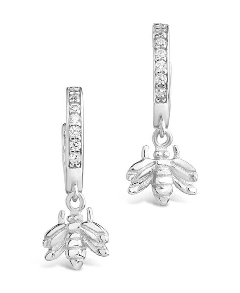 Серьги Sterling Forever Bee Hoop