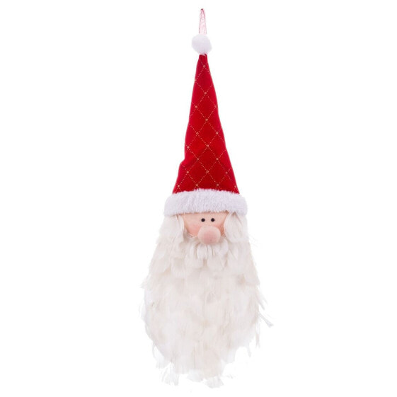 Кулон новогодний Shico Разноцветный Перья Ткань Дед Мороз 55 x 20 см