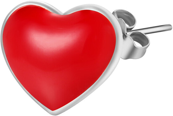 Одиночные серебряные серьги Heart Storie RZO019R