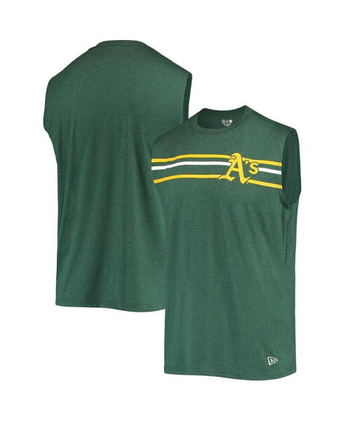 Men's Green Oakland Athletics Muscle Tank Top