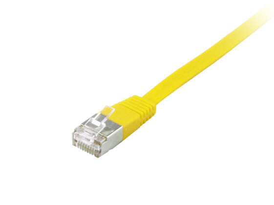 Equip Cat.6A U/FTP Flat Patch Cable - 10.0m - Yellow - 10 m - Cat6a - U/FTP (STP) - RJ-45 - RJ-45