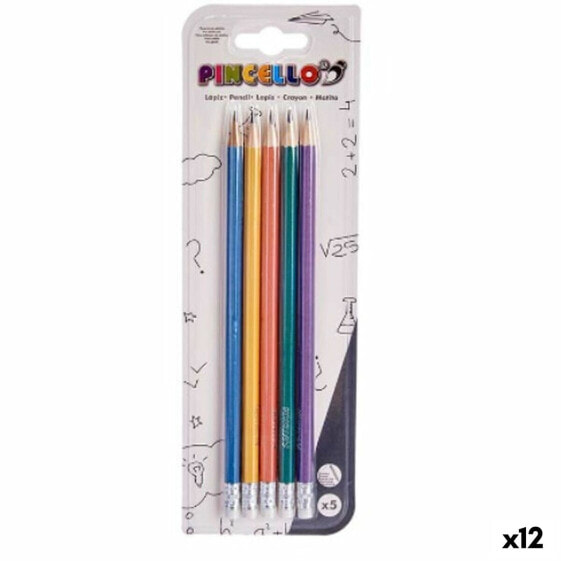 Pencil Set Multicolour Cake Wood (12 Units)