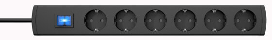 Heinrich Kopp Kopp UNOversal - 5 m - 6 AC outlet(s) - Indoor - IP20 - Thermoplastic - Anthracite