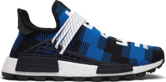 [EF7387] Mens Adidas NMD HU 'PHARRELL X BBC BLUE PLAID'