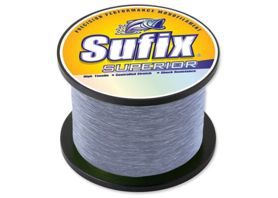 Sufix Superior Monofilament Line | 1/4 lb Spool | Smoke Blue | 10 lb | 1495 yd