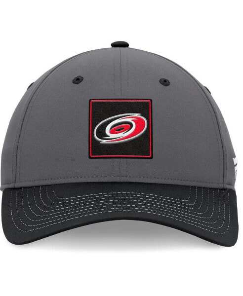 Men's Gray/Black Carolina Hurricanes 2024 Stanley Cup Playoffs Locker Room Adjustable Hat