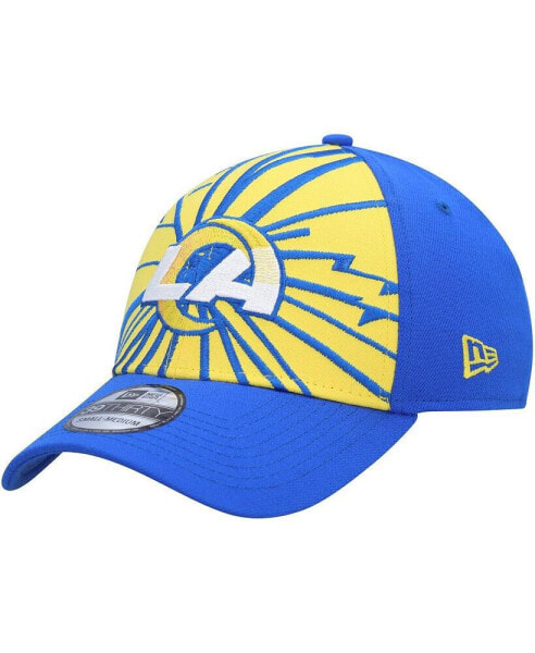 Men's Gold, Royal Los Angeles Rams Shattered 39Thirty Flex Hat