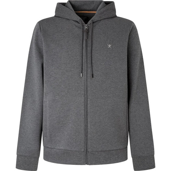 HACKETT Refined full zip sweatshirt