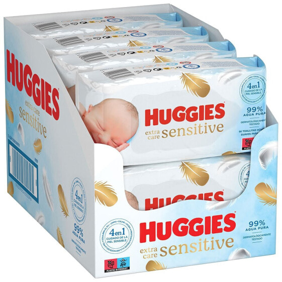 Салфетки детские HUGGIES Pure Extra Care 448 штук