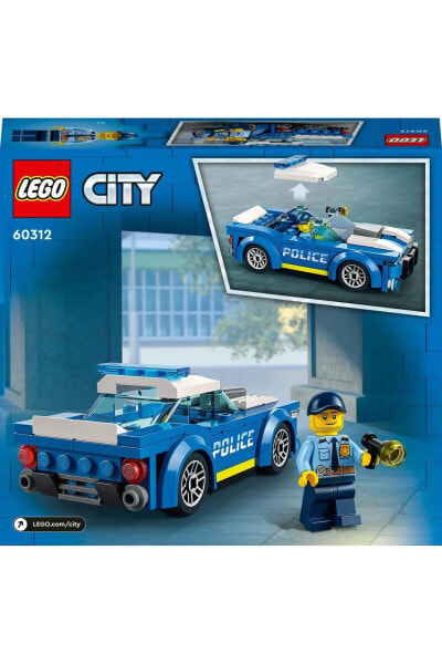 ® City Polis Arabası 60312-5Yaş ve Üzeri Çocuklar için Tasarlanmış Oyuncak Yapım Seti (94 Parça)
