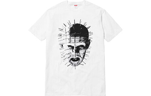 Supreme SS18 Hellraiser Pinhead Tee White 猛鬼追魂印花短袖T恤 男女同款 白色 / Футболка Supreme SS18 Hellraiser SS18-289-2