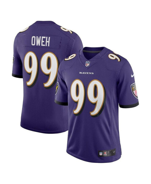 Men's Odafe Oweh Purple Baltimore Ravens Vapor Limited Jersey