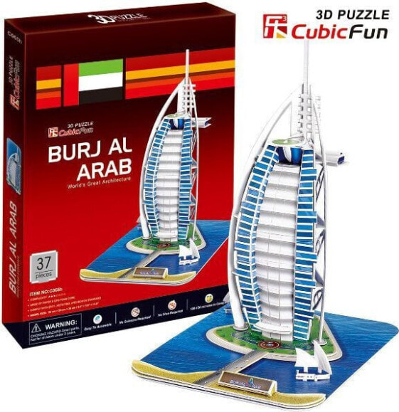 Cubicfun Budynek Buraj Al. Arabia Puzzle 3D (01037)