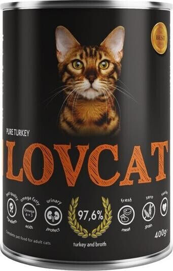 LOVCAT LOVCAT 400g PURE TURKEY /6