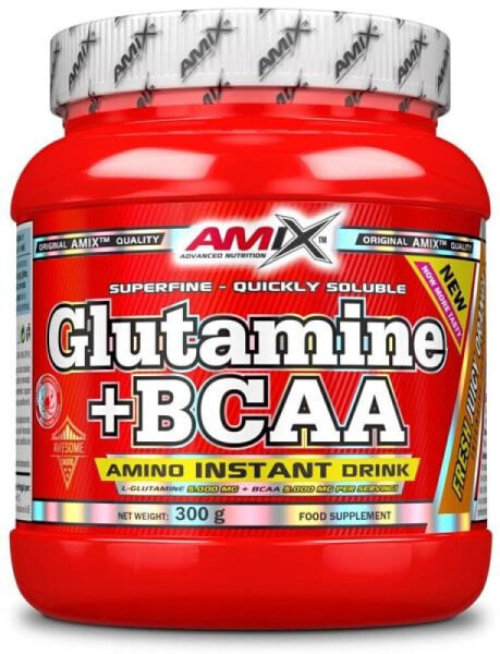 Специализированный спортивный продукт AMIX Gutamine/BCAA 300 г Лаймо/Лимонный Порошок