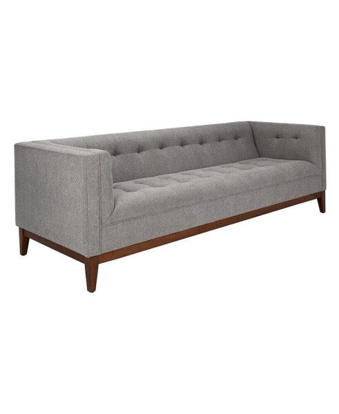 Garnet 85" Linen Tufted Sofa
