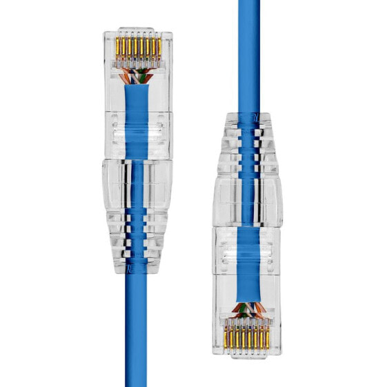 ProXtend Ultra Slim CAT6A U/UTP CU LSZH Ethernet Cable Blue 3M - 3 m - Cat6a - U/UTP (UTP) - RJ-45 - RJ-45