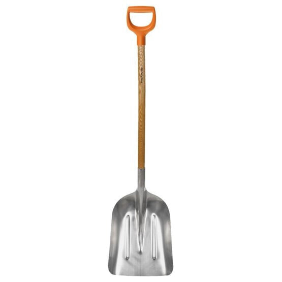 Fiskars 1001637 - Grain shovel - Aluminium - Polypropylene (PP) - Aluminium - Wood - Square - D-shaped - 1.4 kg