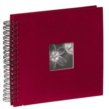Hama Spiral Album "Fine Art", burgundy, 26x24/50, Red, 10 x 15, 13 x 18, 260 mm, 240 mm