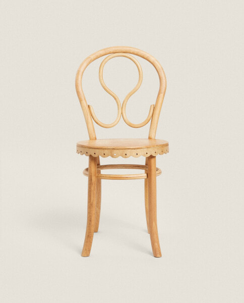 Children’s die-cut wooden chair