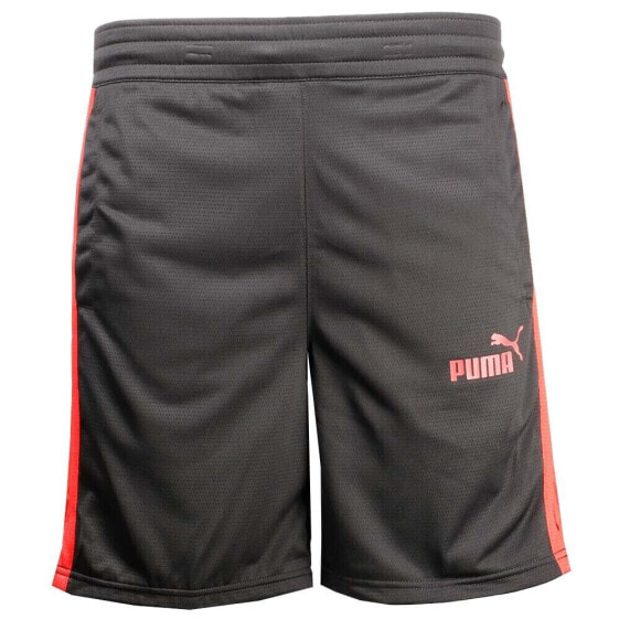 Puma Fast Break 2.0 Basketball Shorts Mens Black Casual Athletic Bottoms 6755490