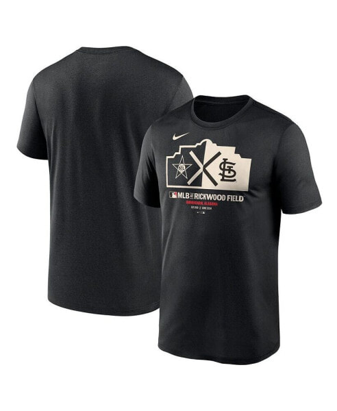 Men's Black St. Louis Cardinals 2024 Rickwood Classic Legend T-Shirt