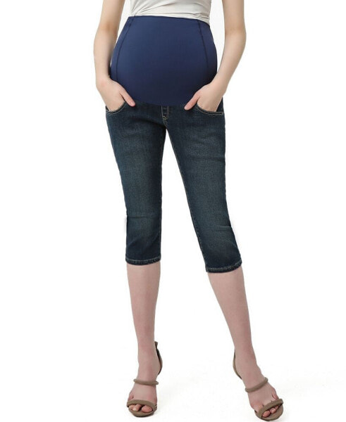 Капри джинсовые женские kimi + kai Maternity Courtney Stretch Denim