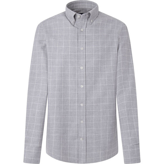HACKETT Flannel Windowpane long sleeve shirt