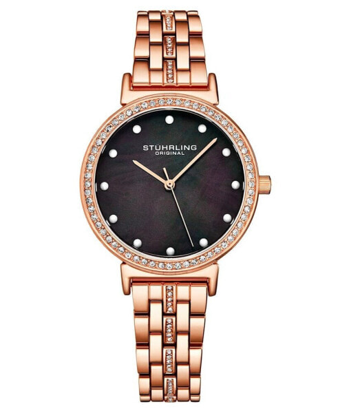 Часы Stuhrling Rose Gold-Tone Crystals Watch