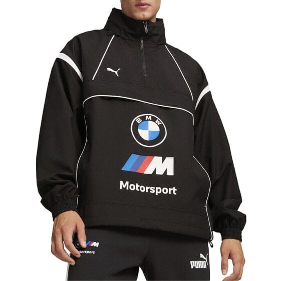 Puma Bmw Mms Race Full Zip Jacket Mens Black Casual Athletic Outerwear 62519201