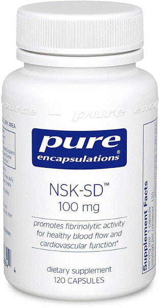 Pure Encapsulations NSK-SD Высокоочищенный фибринолитический фермент наттокиназа 100 мг 120 капсул