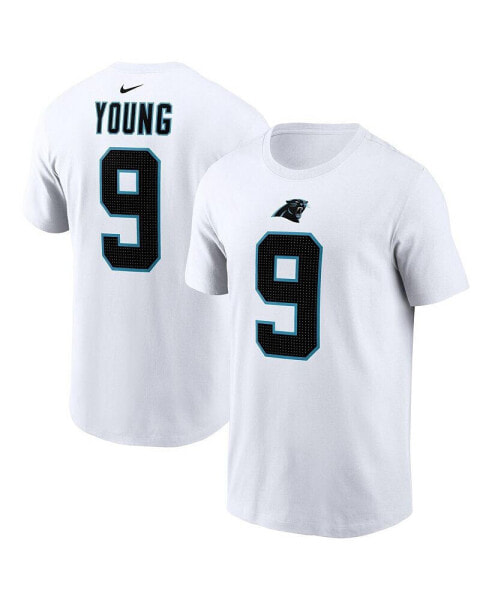 Men's Bryce Young White Carolina Panthers 2023 NFL Draft First Round Pick Player Name and Number T-shirt