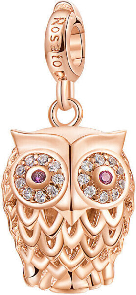 Bronze pendant Owl with zircons Storie RZ002