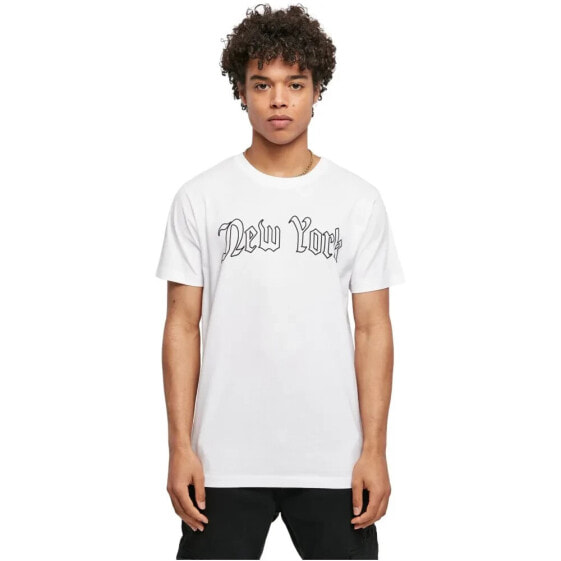 MISTER TEE New York Wording short sleeve T-shirt