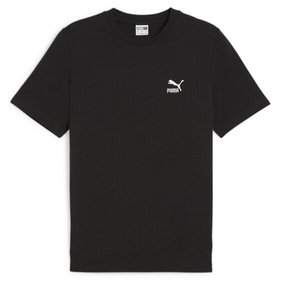 Puma Classics Small Logo Crew Neck Short Sleeve T-Shirt Mens Black Casual Tops 6