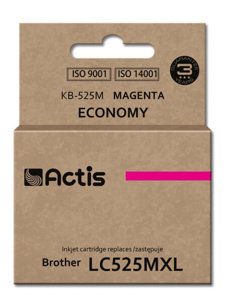 Actis KB-525M ink (replacement for Brother LC-525M; Standard; 15 ml; magenta) - Standard Yield - Dye-based ink - 15 ml - 1 pc(s) - Single pack