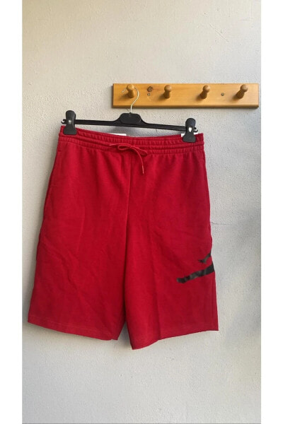 Jumpman Mens Fleece Shorts Red Bred Bulls Db1812-687