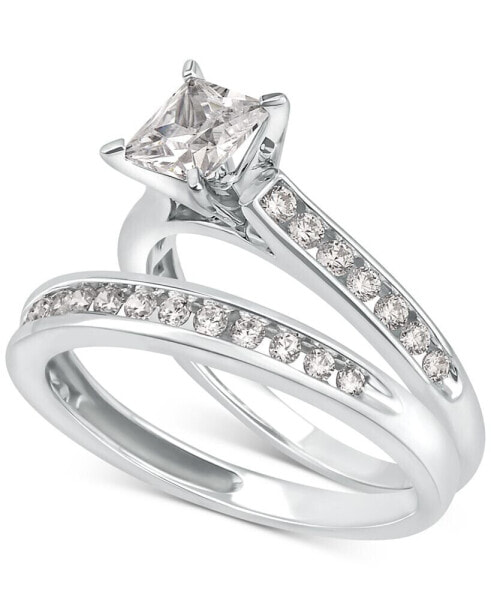 Кольцо Macy's Diamond Bridal Set in White Gold