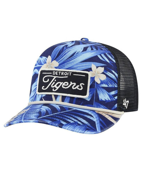 Men's Navy Detroit Tigers Tropicalia Trucker Hitch Adjustable Hat